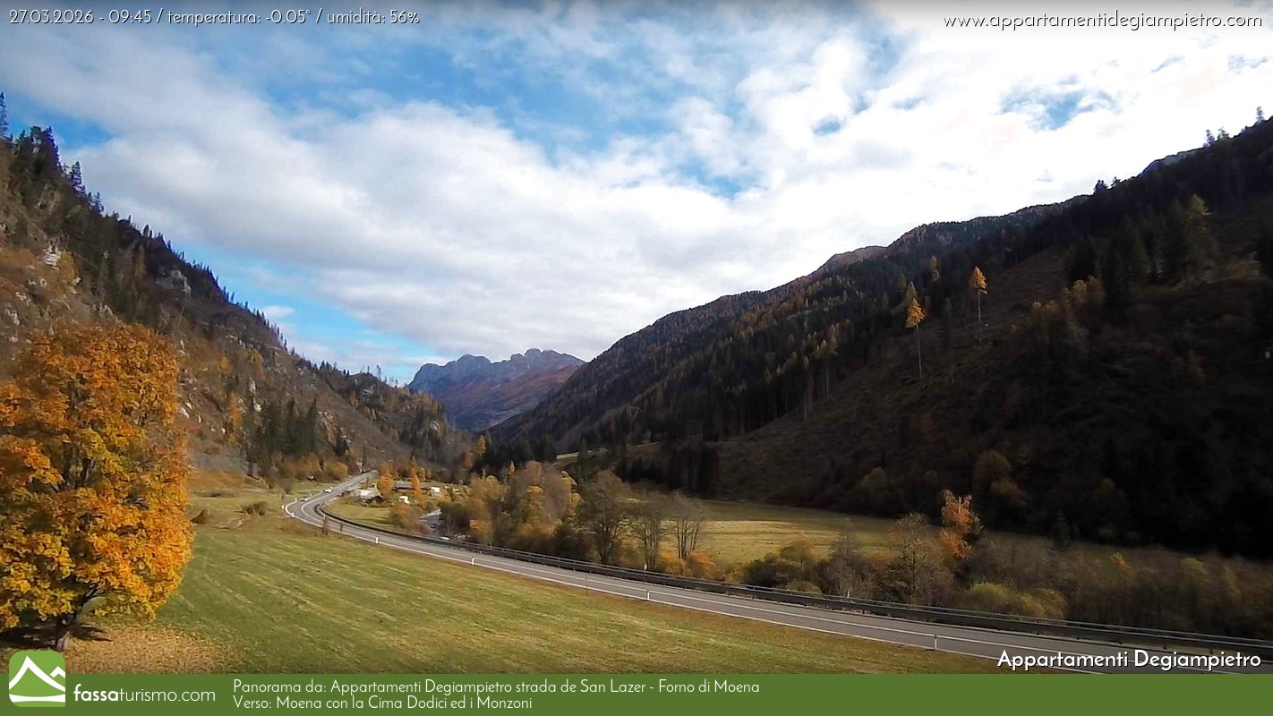 Webcam a Moena - Trentino - Dolomiti