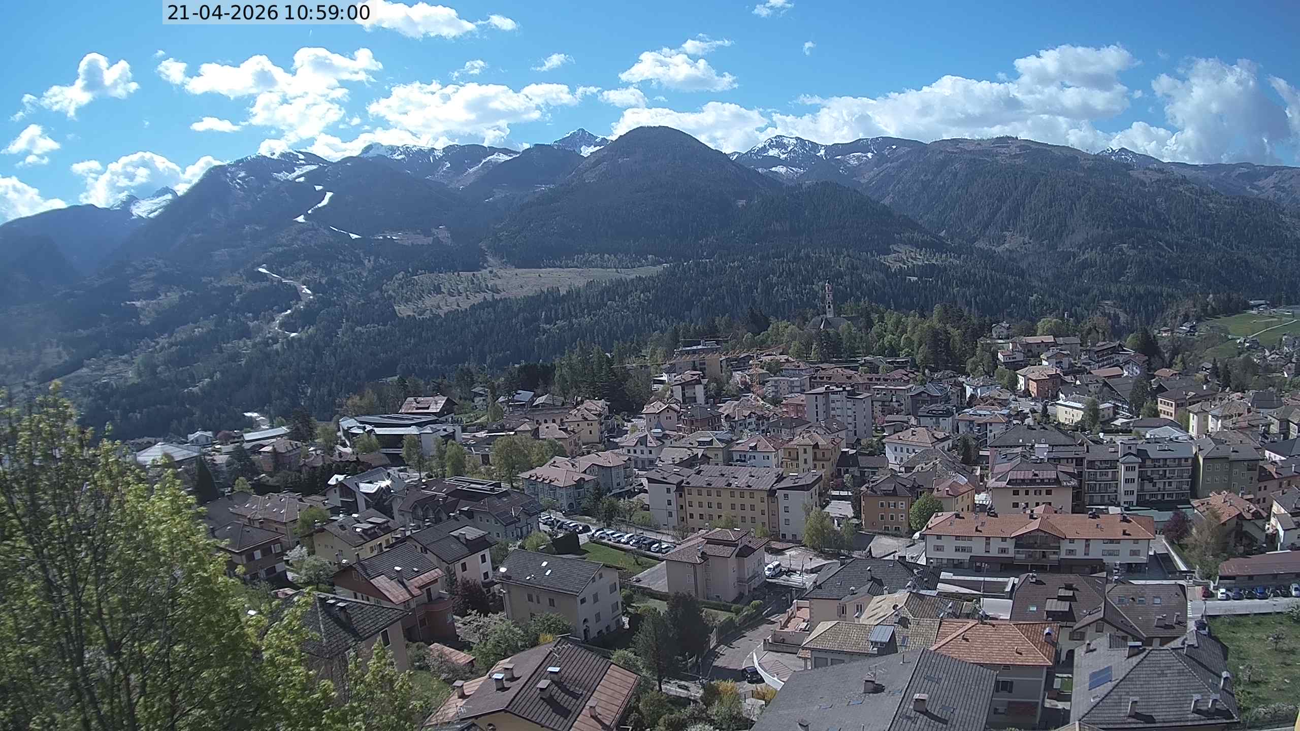 Vista di Cavalese Webcam Pagoda