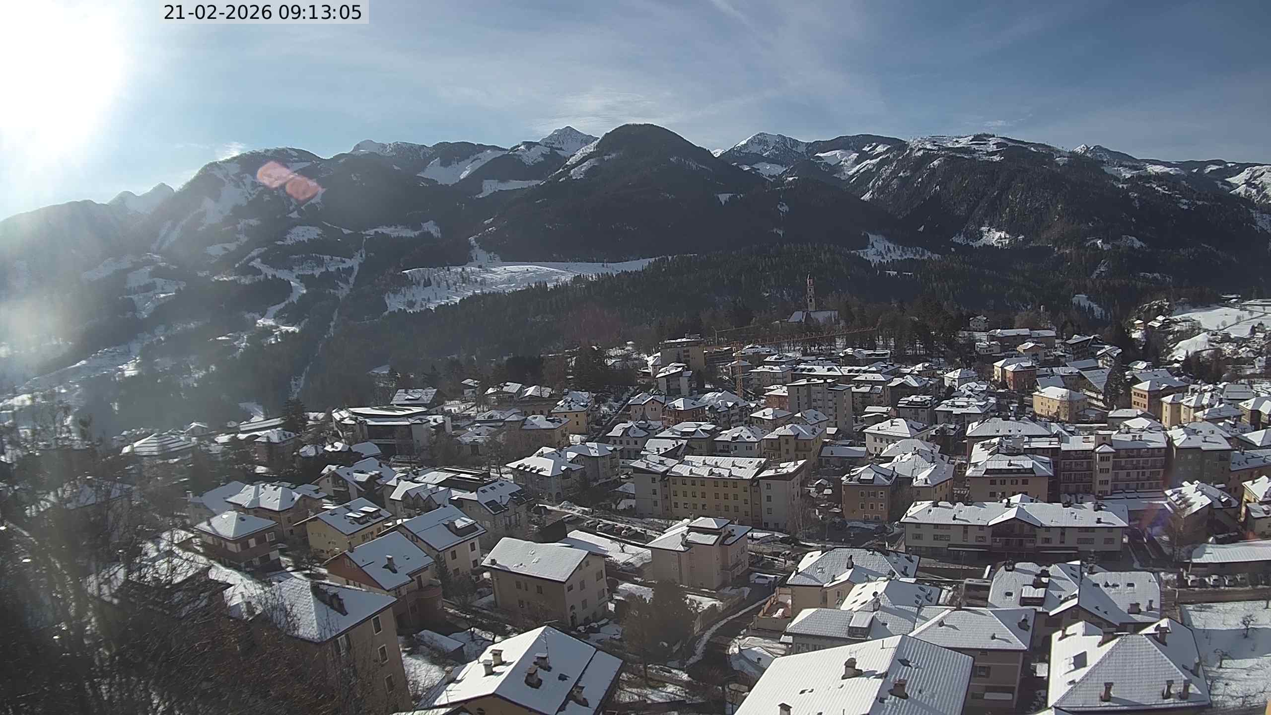 Vista di Cavalese Webcam Pagoda