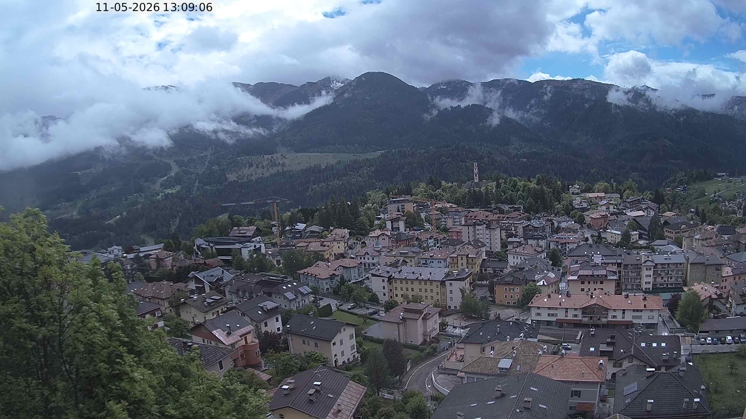 Vista di Cavalese Webcam Pagoda