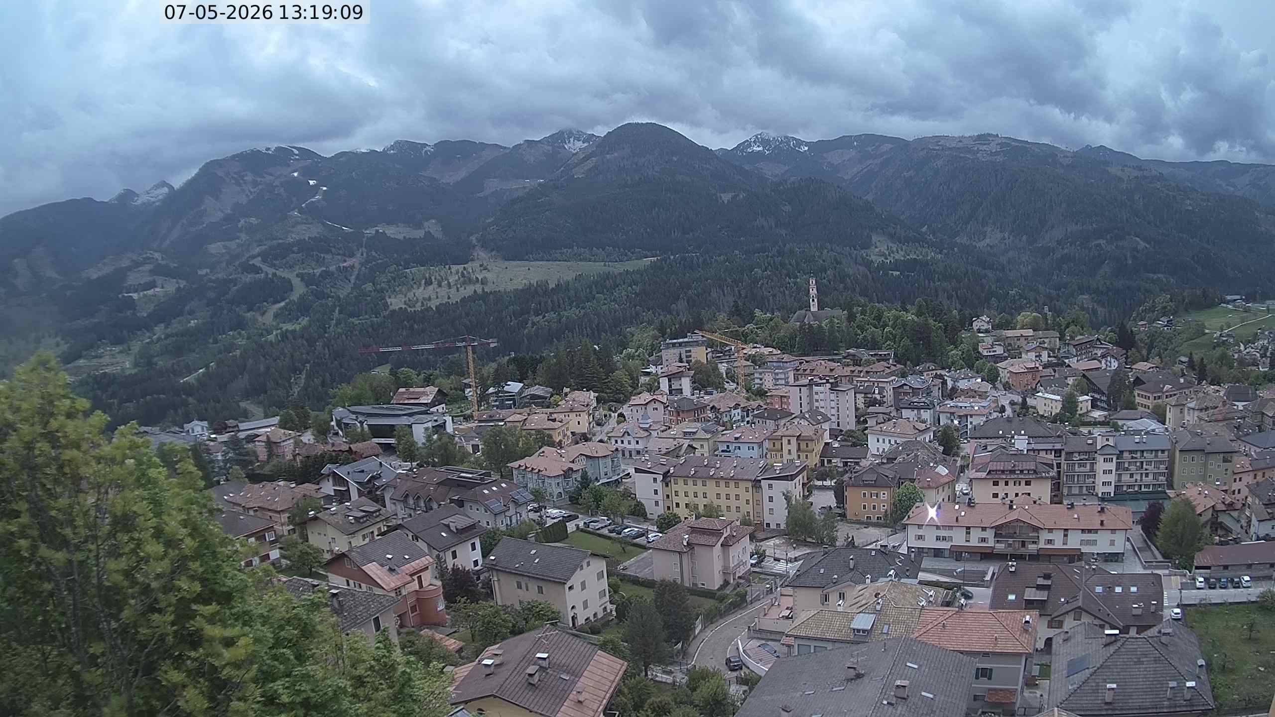 Vista di Cavalese Webcam Pagoda