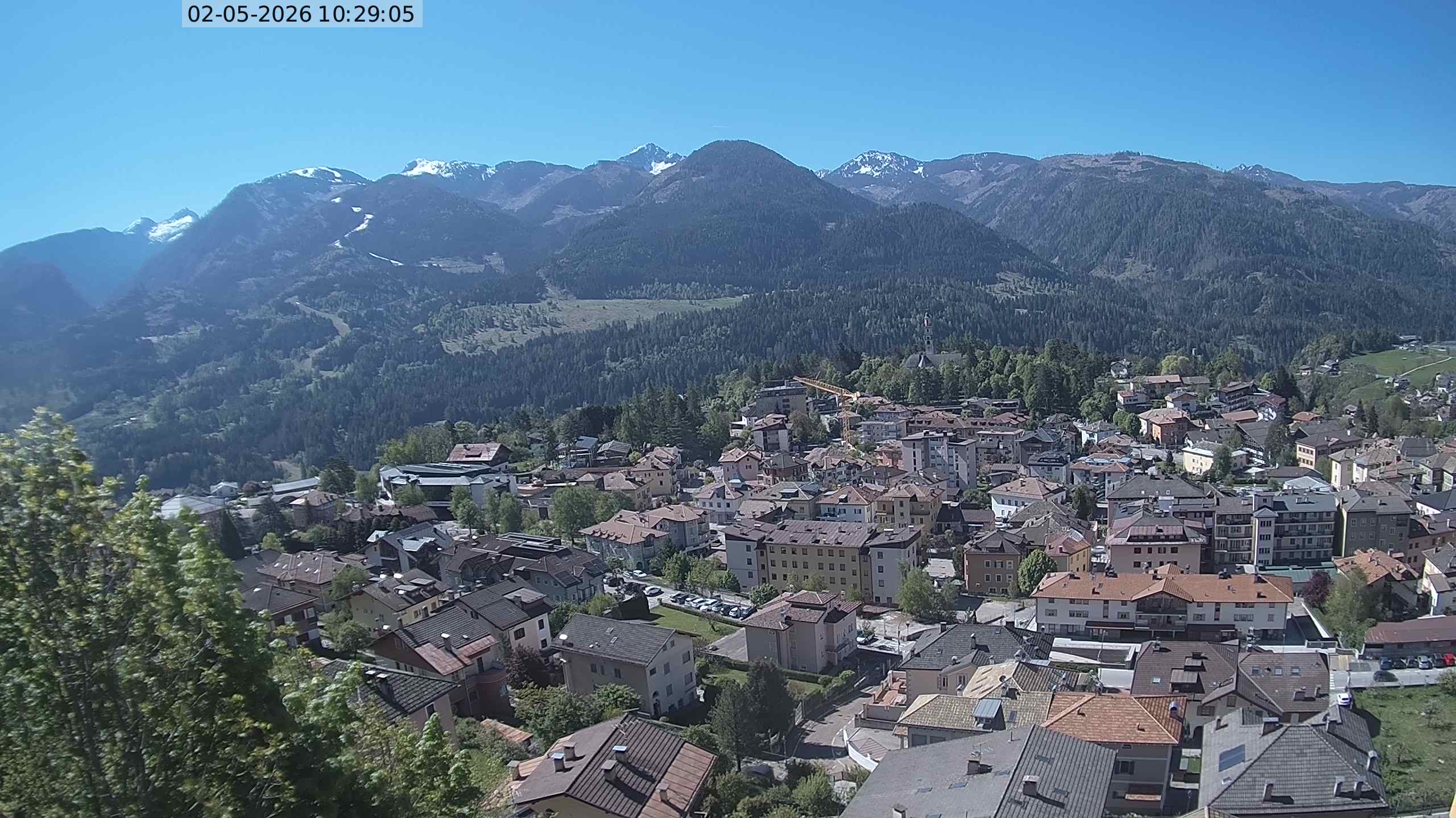 Vista di Cavalese Webcam Pagoda