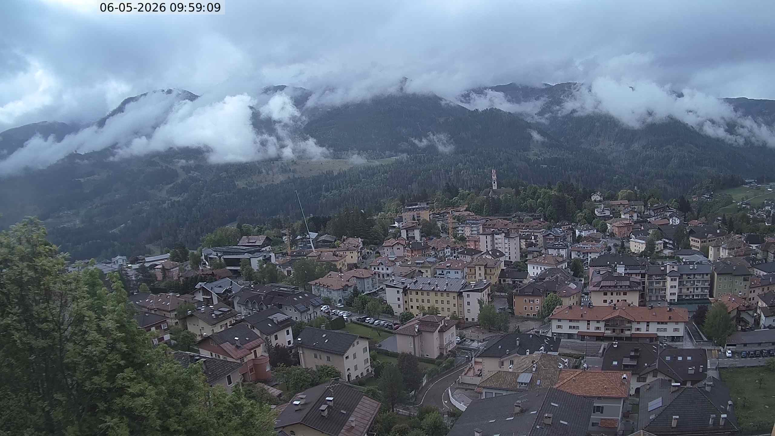 Vista di Cavalese Webcam Pagoda
