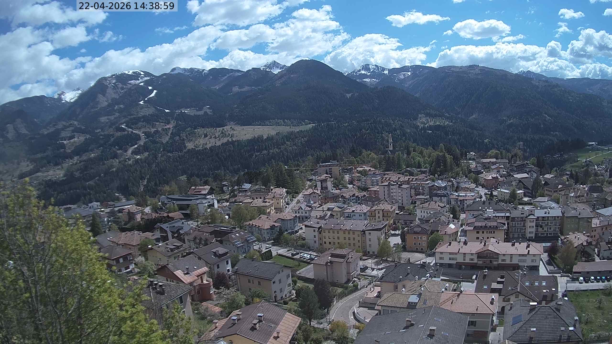 Vista di Cavalese Webcam Pagoda