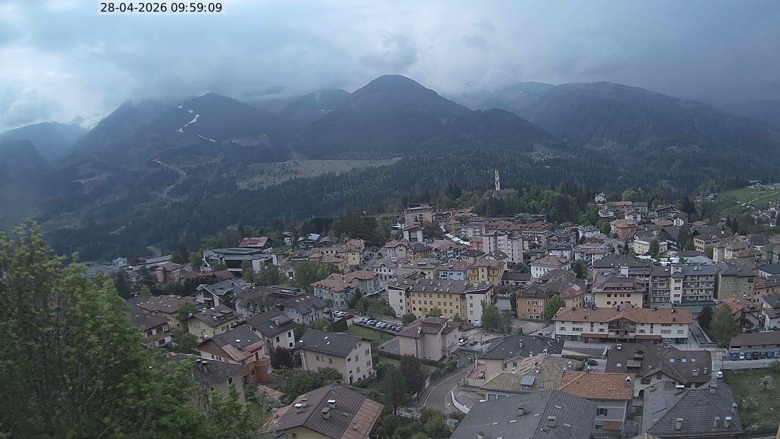 Vista di Cavalese Webcam Pagoda