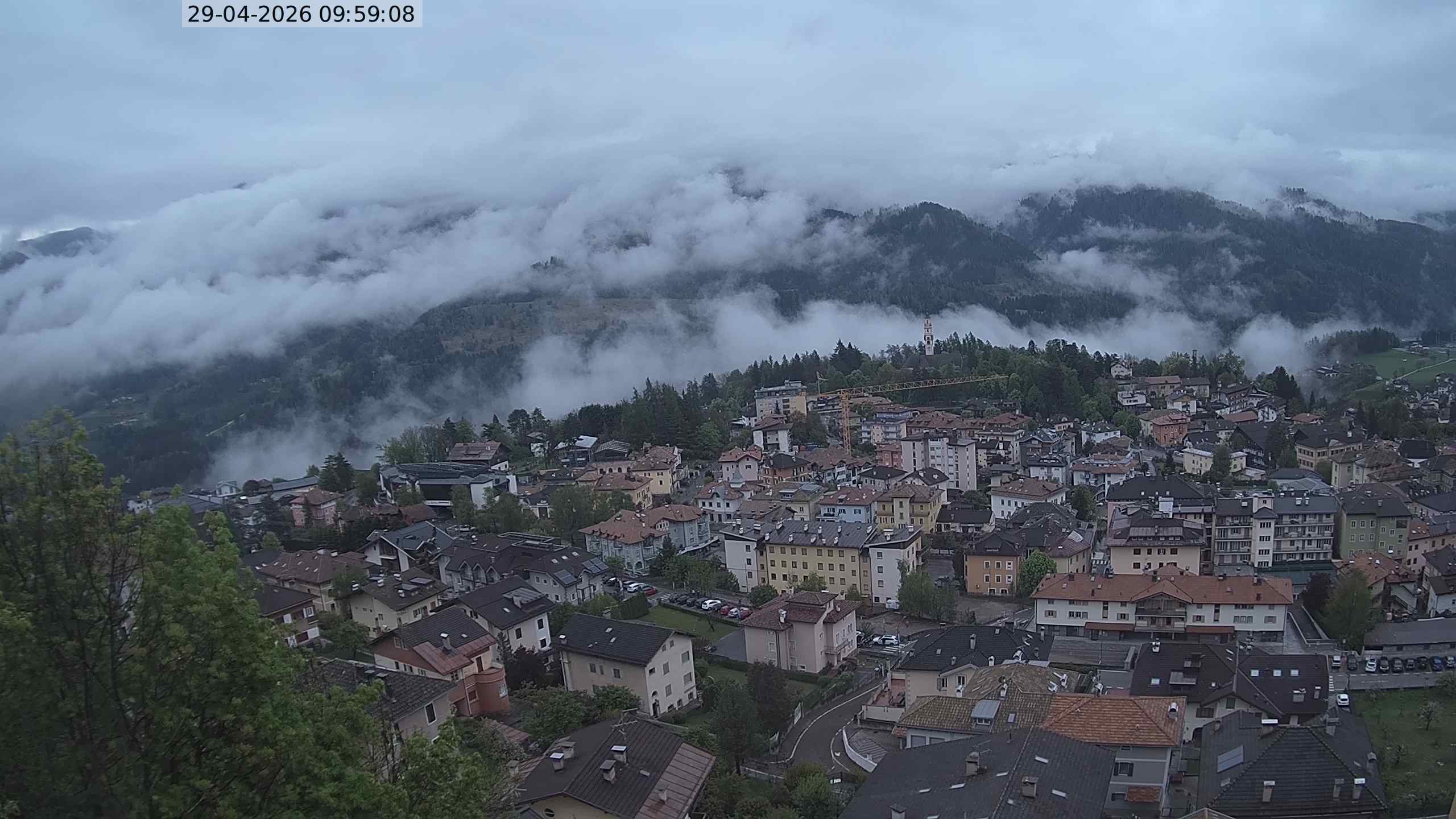 Vista di Cavalese Webcam Pagoda