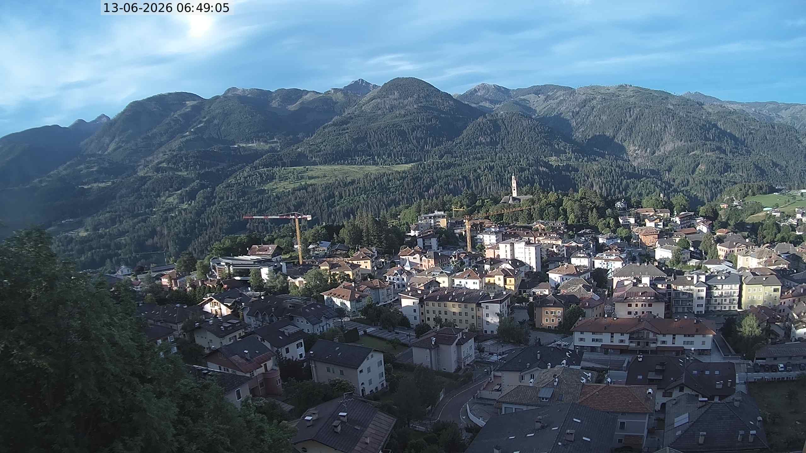 Vista di Cavalese Webcam Pagoda