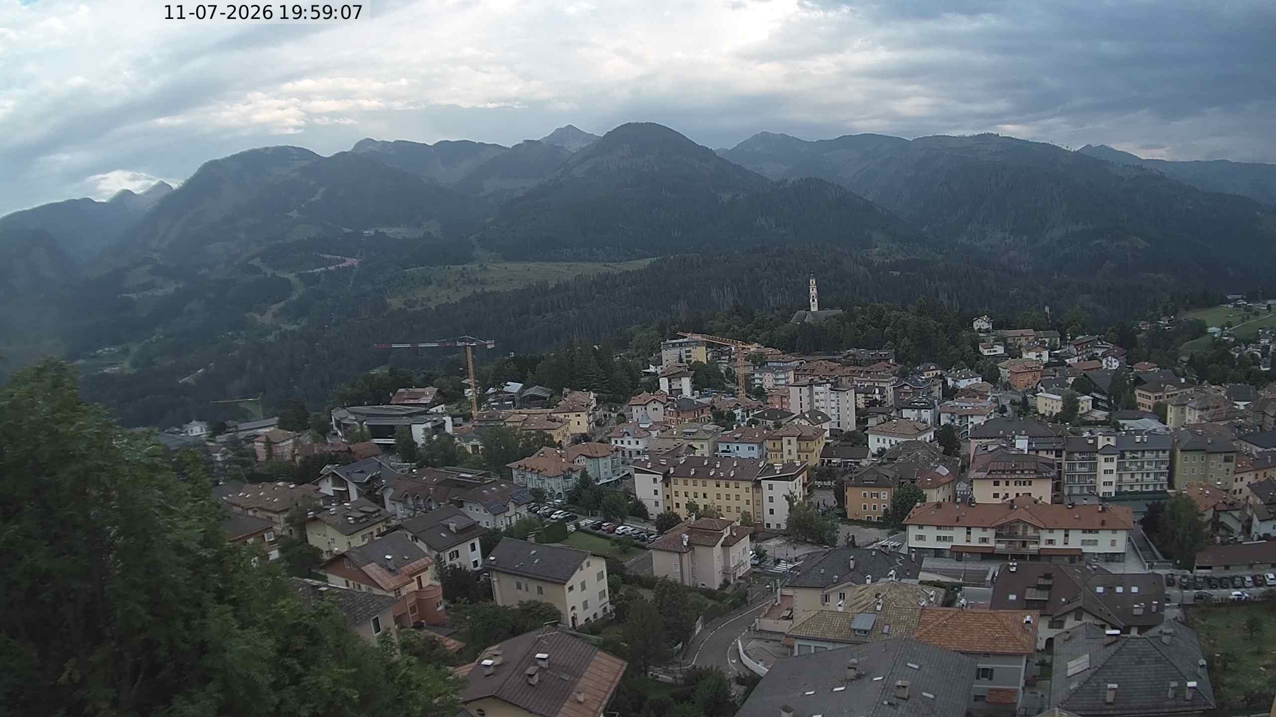 Vista di Cavalese Webcam Pagoda