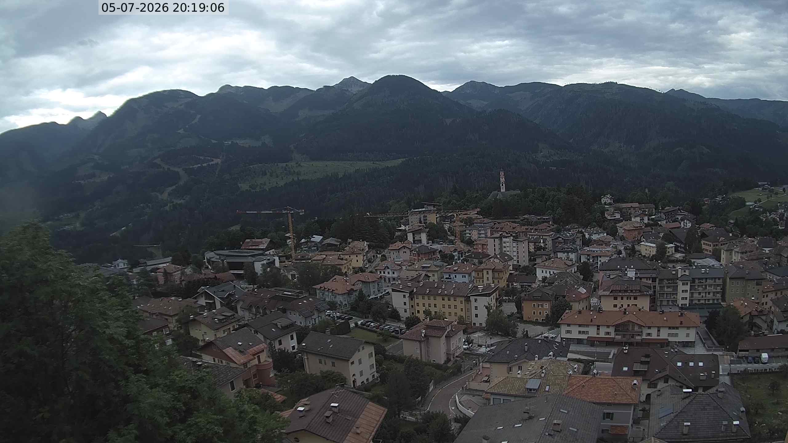 Vista di Cavalese Webcam Pagoda