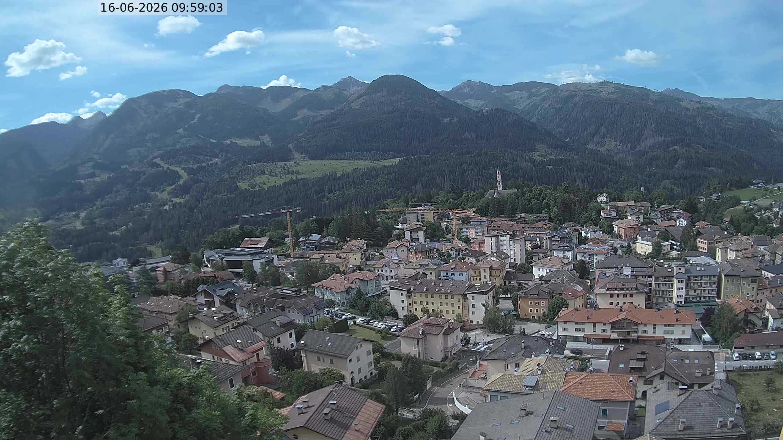 Vista di Cavalese Webcam Pagoda