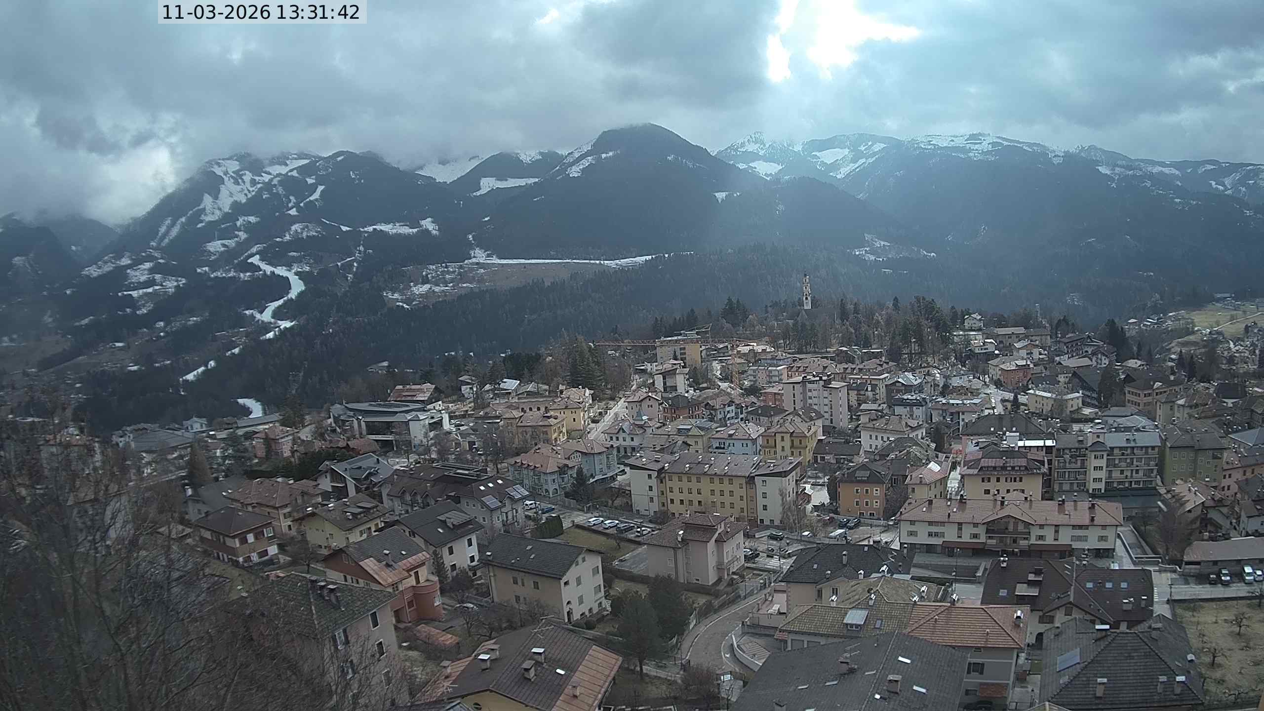 Vista di Cavalese Webcam Pagoda