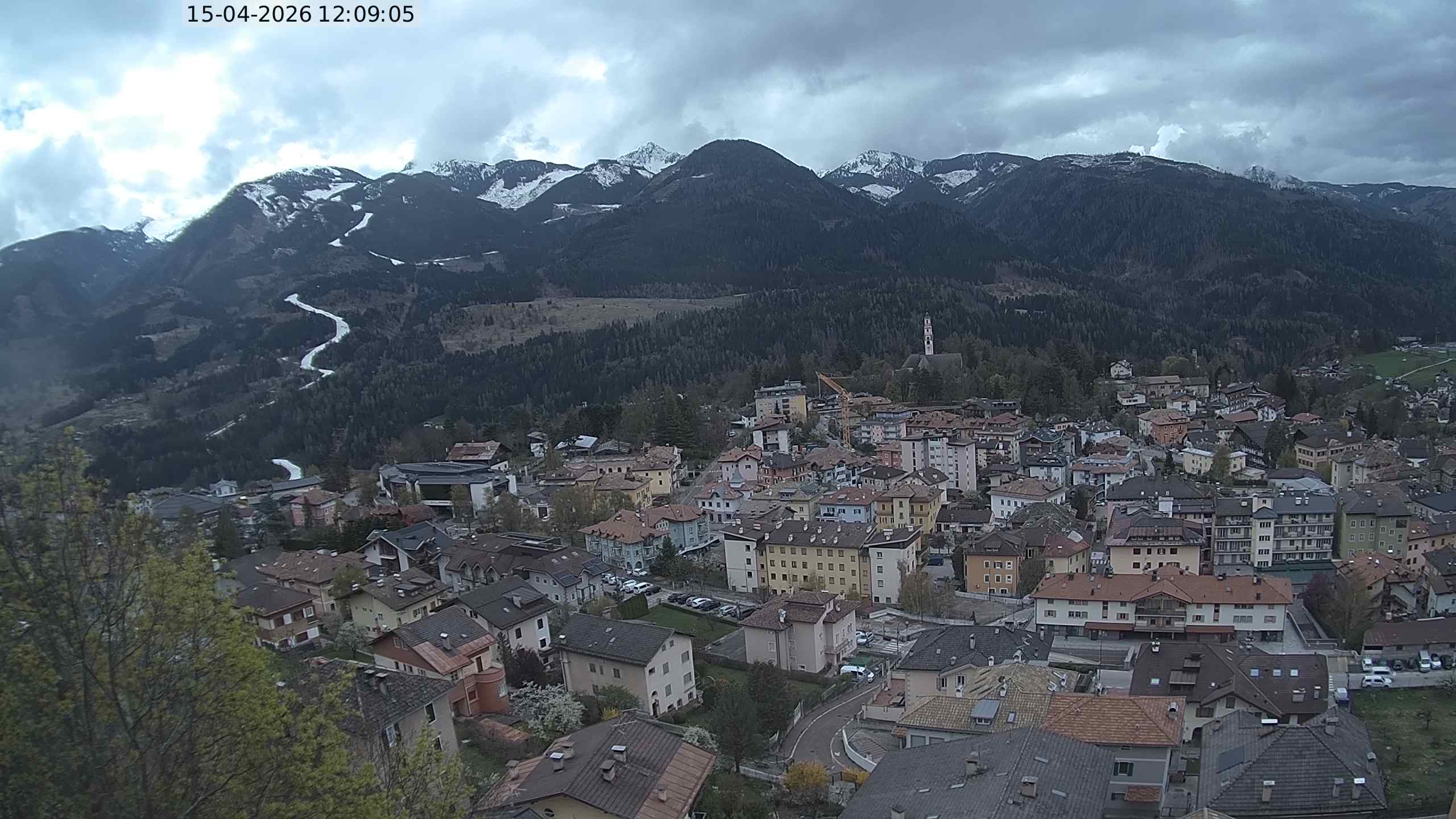 Vista di Cavalese Webcam Pagoda