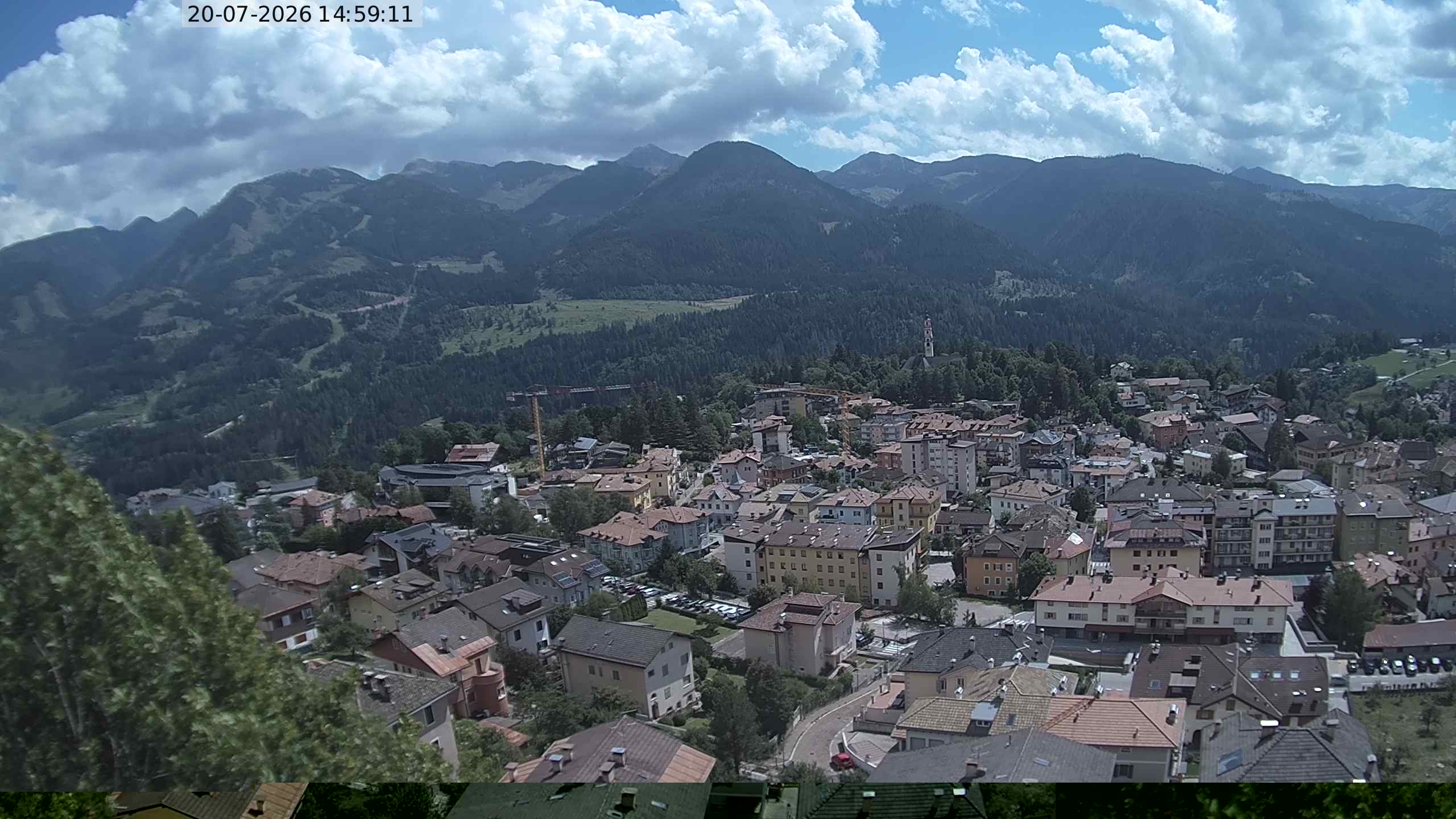 Vista di Cavalese Webcam Pagoda